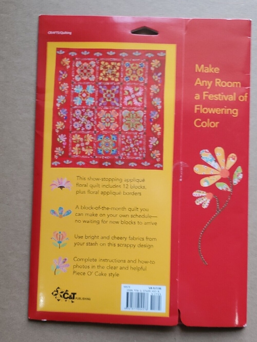 Aunt Millie's Garden Quilt Pattern Book - Red - Picture 4 of 5